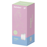 Satisfyer Penguin Climax Tips 5 Interchangeable White Attachments for Air-Pulse Stimulator Suction Stimulator